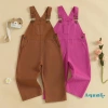 Quần yếm Denim Aqua-Kid màu trơn không tay, dây đeo vai chỉnh được - Giá ưu đãi
