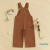 Quần yếm Denim Aqua-Kid màu trơn không tay, dây đeo vai chỉnh được - Giá ưu đãi 3