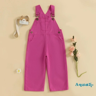 Quần yếm Denim Aqua-Kid màu trơn không tay, dây đeo vai chỉnh được - Giá ưu đãi 4