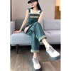 Quần yếm denim cổ điển nữ thời trang thu đông - Tôn body thon gọn, giảm 23% 9