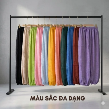 Quần Yoga Nữ Dáng Alibaba Cotton Lụa Co Giãn Thoáng Mát, Tập Tại Nhà - 423k 9