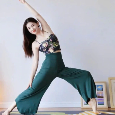 Quần Yoga Nữ Suông Rộng Thun Lạnh Cotton Co Giãn, Mỏng Nhẹ, Thoáng Mát - 399k 7