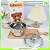 Quánh Inox 304 BabyBoo chống dính Nấu cháo bột cho bé đáy 14cm giá 226.600 VND