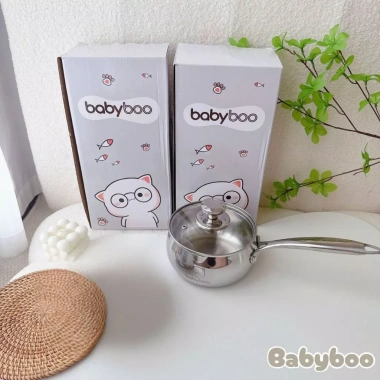 Quánh Inox 304 BabyBoo chống dính Nấu cháo bột cho bé đáy 14cm giá 226.600 VND 8