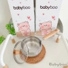 Quánh Inox 304 Babyboo Size 14 tay cầm inox và gỗ, giá 234.800đ ăn dặm 3