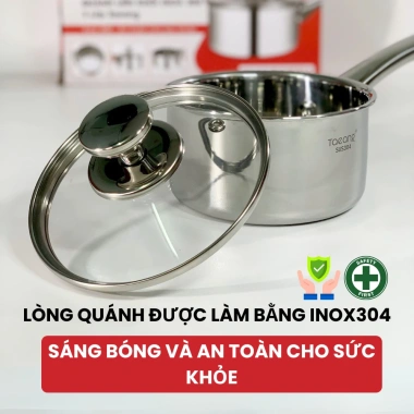 Quánh inox 304 liền khối TAEANG QLK14 14cm không lo cháy đáy - Quánh quấy bột, nấu cháo cho bé, giảm giá 20% 8 Quánh inox 304 liền khối TAEANG QLK14 14cm không lo cháy đáy - Quánh quấy bột, nấu cháo cho bé, giảm giá 20% 8