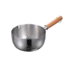 Quánh inox chống dính 18cm cán gỗ, nồi chảo nhập khẩu, lòng sâu, chỉ 88.000đ 7