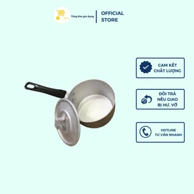Quánh Nhôm Xoong Nồi Nấu Bột Mta-Mart - Dày Dặn, Tiện Lợi, Giá 122k