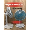 Quạt Bàn Mini Cảm Ứng DP 7.627 USB, LED Đa Năng, 3 Mức Gió, Mát Lạnh Gia Đình Có Bé 2