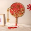 Quạt Cầm Tay Cô Dâu Handmade Vintage, Trang Trí Đám Cưới, Giá 163.900₫ 7
