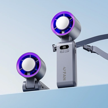 Quạt cầm tay đá làm mát mini, tốc độ cao, gập lại - giảm giá 310,100₫ cho phụ nữ 11