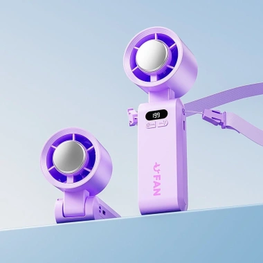 Quạt cầm tay đá làm mát mini, tốc độ cao, gập lại - giảm giá 310,100₫ cho phụ nữ 12