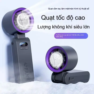 Quạt cầm tay đá làm mát mini, tốc độ cao, gập lại - giảm giá 310,100₫ cho phụ nữ 16
