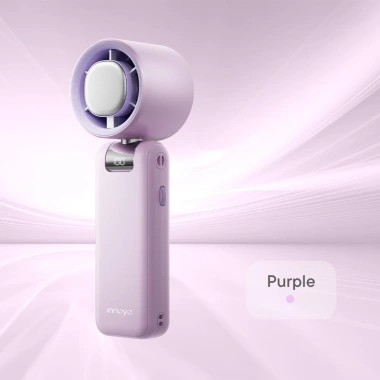 Quạt cầm tay Innoyo Fans Ice 100 cấp độ gió, gập 180 độ, tích hợp sò lạnh, bảo hành 6 tháng, tặng dây đeo 7