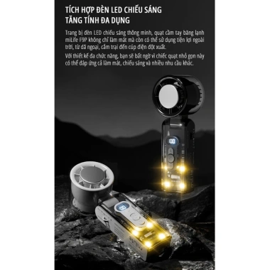 Quạt cầm tay miLife F9P 13 độ - Siêu mạnh, đầu làm lạnh, Giá ưu đãi 445.000đ 8