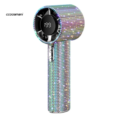 Quạt cầm tay mini USB 199 tốc độ LCD điều chỉnh, sạc di động cho du lịch mùa hè