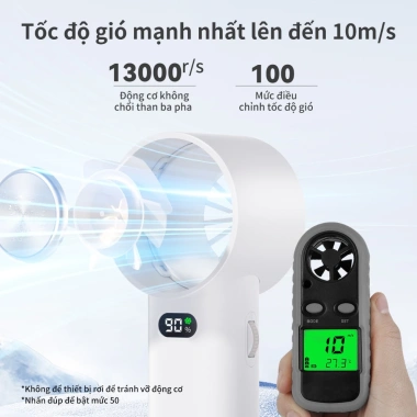 Quạt cầm tay Simplus Pink 4.000mAh – Không khí nén lạnh, tốc độ BlastX, bảo hành 1 năm 1 đổi 1 3