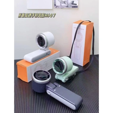 Quạt cầm tay tốc độ cao tăng áp di động treo cổ im lặng văn phòng giá 227.590 VND 9