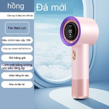 Quạt cầm tay USB 2.025 phun xịt mát, 120 tốc độ, pin lâu dài - Làm mát di động sinh viên 12
