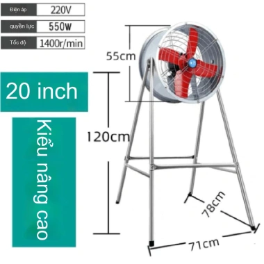 Quạt Công Nghiệp Mạnh Mẽ - Công Suất Cao, Hút Sàn, Dùng Nhà Xưởng, Kho, Trang Trại - 1.649.900 VN 14 Quạt Công Nghiệp Mạnh Mẽ - Công Suất Cao, Hút Sàn, Dùng Nhà Xưởng, Kho, Trang Trại - 1.649.900 VN 14