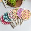 Quạt Cung Điện Tre Bện Đa Màu - Trang Trí Nhà Cửa Mùa Hè, Giá 130.798₫