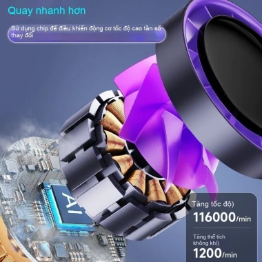 Quạt để bàn im lặng văn phòng Pin siêu dài gió lạnh tốc độ cao làm mát mạnh 3