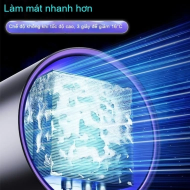 Quạt để bàn im lặng văn phòng Pin siêu dài gió lạnh tốc độ cao làm mát mạnh 4