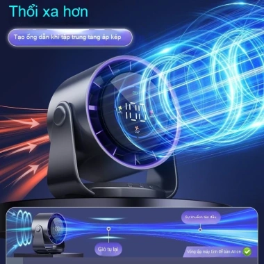 Quạt để bàn im lặng văn phòng Pin siêu dài gió lạnh tốc độ cao làm mát mạnh 5