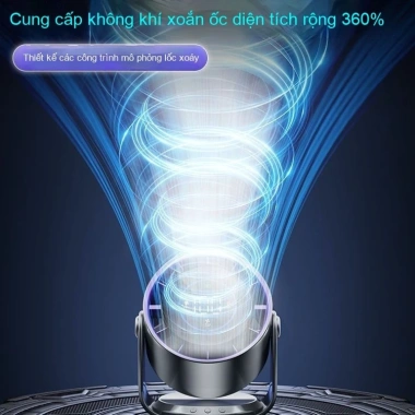 Quạt để bàn im lặng văn phòng Pin siêu dài gió lạnh tốc độ cao làm mát mạnh 6