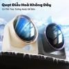Quạt Để Bàn Tích Điện Xoay Gập 90° Động Cơ Không Chổi Than - Làm Mát Nhanh, Năng Lượng Thấp
