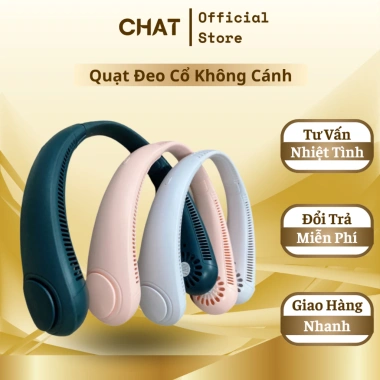 Quạt Đeo Cổ Không Cánh 3 Mức Gió Tuỳ Chỉnh Thời Trang Du Lịch Giá 95.000₫