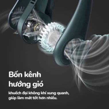 Quạt Đeo Cổ Không Cánh 3 Mức Gió Tuỳ Chỉnh Thời Trang Du Lịch Giá 95.000₫ 3