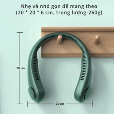 Quạt Đeo Cổ Không Cánh 3 Mức Gió Tuỳ Chỉnh Thời Trang Du Lịch Giá 95.000₫ 5