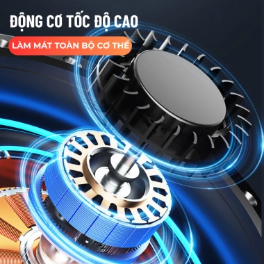 Quạt Đeo Thắt Lưng 6.000mAh Tích Điện & Sạc Dự Phòng, Quạt Đeo Hông Pin Sạc Công Suất Lớn - 179k 9