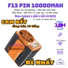 Quạt đeo thắt lưng F13 pin 10.000mAh, công suất cao, sạc dự phòng & đèn pin