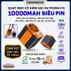 Quạt đeo thắt lưng F13 pin 10.000mAh, công suất cao, sạc dự phòng & đèn pin 5