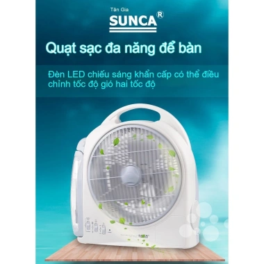 Quạt điện sạc SUNCA New Jia SF-299AL 10 inch khẩn cấp, yên tĩnh, giá 751.800₫ 4 Quạt điện sạc SUNCA New Jia SF-299AL 10 inch khẩn cấp, yên tĩnh, giá 751.800₫ 4