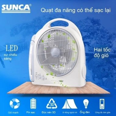 Quạt điện sạc SUNCA New Jia SF-299AL 10 inch khẩn cấp, yên tĩnh, giá 751.800₫ 12 Quạt điện sạc SUNCA New Jia SF-299AL 10 inch khẩn cấp, yên tĩnh, giá 751.800₫ 12