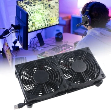Quạt định tuyến PC USB đôi SADYUELE 120mm 5V Điều khiển tốc độ luồng khí mạnh mẽ 6