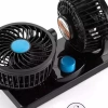 Quạt Đôi Mini ô tô 12V-24V, máy làm mát xe, 3 chế độ gió xoay 360, chỉ 85.900₫ 2