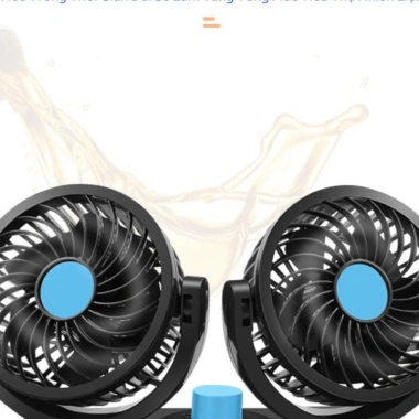 Quạt Đôi Mini ô tô 12V-24V, máy làm mát xe, 3 chế độ gió xoay 360, chỉ 85.900₫ 4 Quạt Đôi Mini ô tô 12V-24V, máy làm mát xe, 3 chế độ gió xoay 360, chỉ 85.900₫ 4