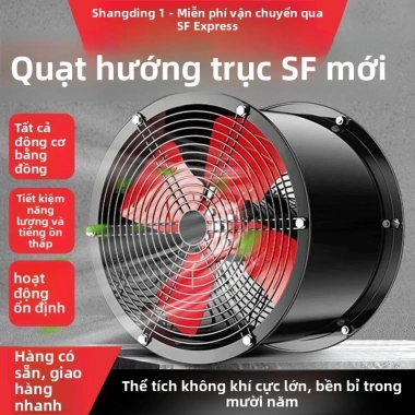 Quạt dòng chảy trục 220V, quạt ống cột công suất cao, hút công nghiệp, thông gió mạnh - Giá 1.563.800 VND 2 Quạt dòng chảy trục 220V, quạt ống cột công suất cao, hút công nghiệp, thông gió mạnh - Giá 1.563.800 VND 2