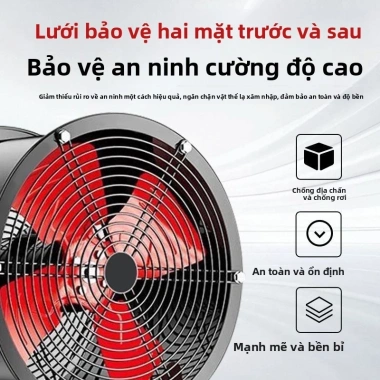 Quạt dòng chảy trục 220V, quạt ống cột công suất cao, hút công nghiệp, thông gió mạnh - Giá 1.563.800 VND 4 Quạt dòng chảy trục 220V, quạt ống cột công suất cao, hút công nghiệp, thông gió mạnh - Giá 1.563.800 VND 4