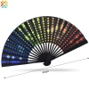 Quạt Gấp 23cm Cầm Tay In Hình Cầu Vồng Nhẫn Xương Tre Lạnh Lễ Hội Hiệu Suất Khiêu Vũ Giá 82.757 VND 8