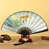 Quạt gấp cổ điển SMILE lụa Nhật Bản, tranh mực hai mặt nhựa – Giá chỉ 80.300₫ 3