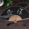 Quạt Gấp Cổ Điển Thêu Viền Hanfu - Tay Cầm Tre, Cotton, Vải Lanh, 104.870₫ 9