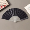 Quạt Gấp Đa Năng Di Động Màu Trơn Lấp Lánh Nhựa Hoàn Hảo Cho Đám Cưới Tiệc Du Lịch Cosplay Quà Tặng 10
