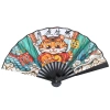 Quạt Gấp Thanh Đĩa 27cm Quốc Gia - Lụa Vải, Cổ Nhựa, Sinh Viên 131k 5