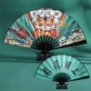 Quạt Gấp Thanh Đĩa 27cm Quốc Gia - Lụa Vải, Cổ Nhựa, Sinh Viên 131k 8