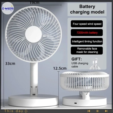 Quạt gấp USB 4 chức năng tốc độ và hẹn giờ, phù hợp ký túc xá, văn phòng, sinh viên 13 Quạt gấp USB 4 chức năng tốc độ và hẹn giờ, phù hợp ký túc xá, văn phòng, sinh viên 13